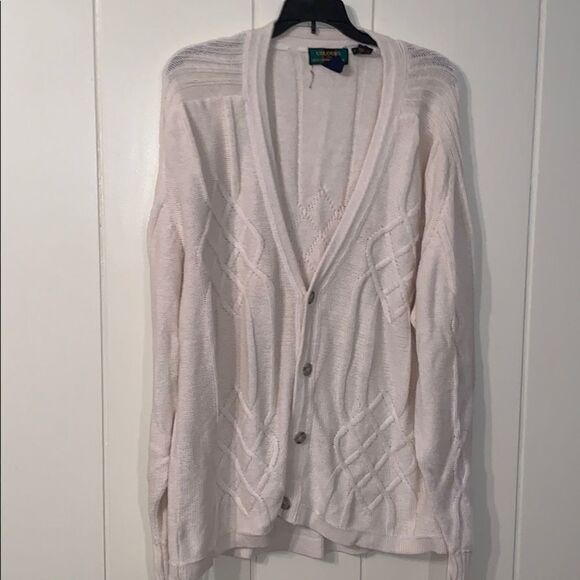 Vtg Colours by Alexander Julian cardigan sweater - Picture 1 of 8
